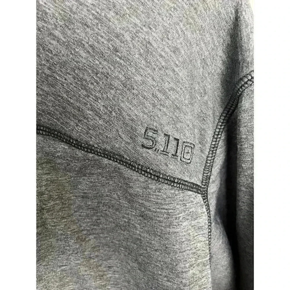 5.11 Tactical Recon Half Zip Long Sleeve Pullover Men's Gray Fleece Lining XL - Picture 6 of 14